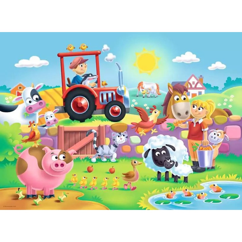 Fun on the Farm (my first floor puzzle)
