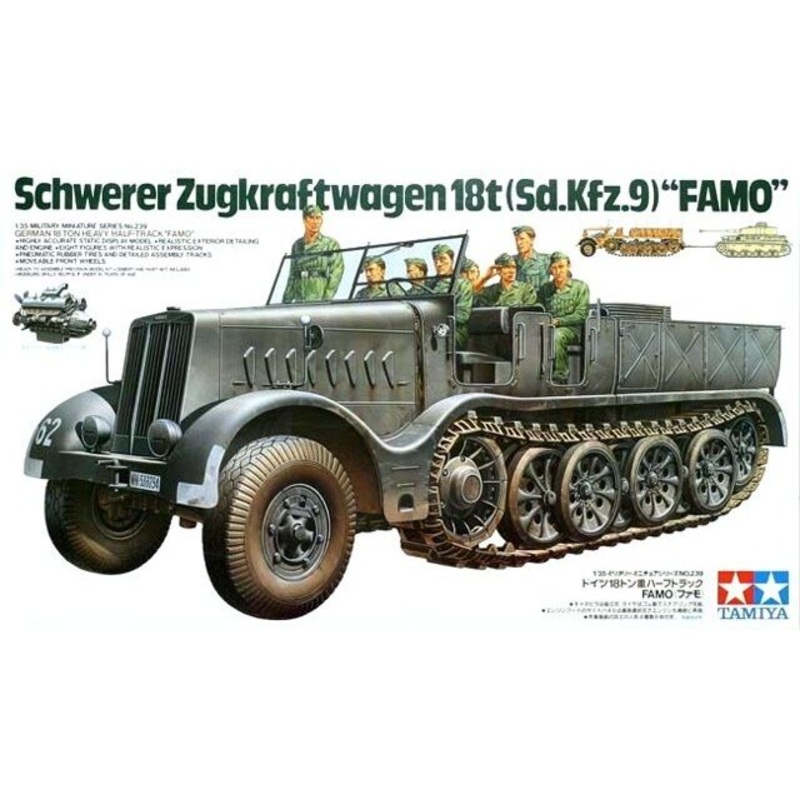 German 18 ton Sd.Kfz.9 Heavy Half Track 'FAMO' (1/35)
