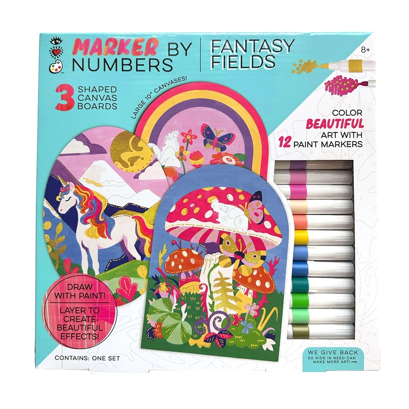 iHeartArt: Marker By Numbers Fantasy Fields