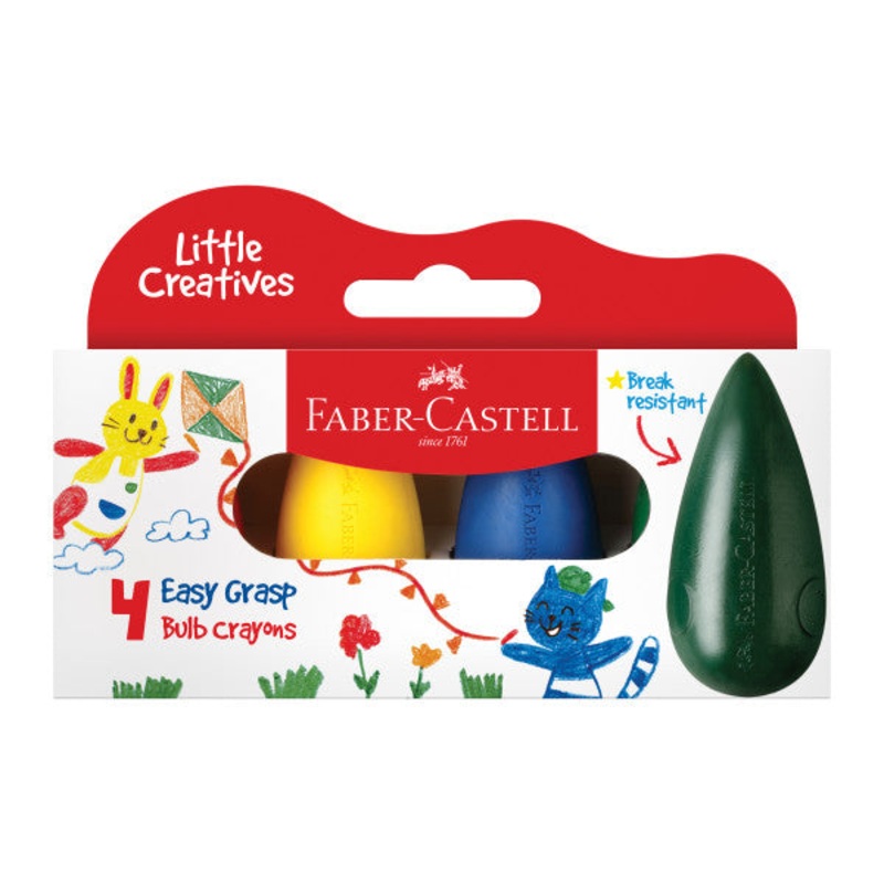Little Creatives Easy Grasp Bulb Crayons (set of 4)