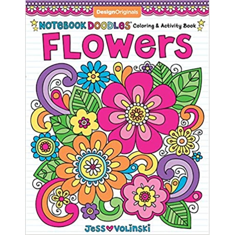Notebook Doodles: Flowers Colouring Book