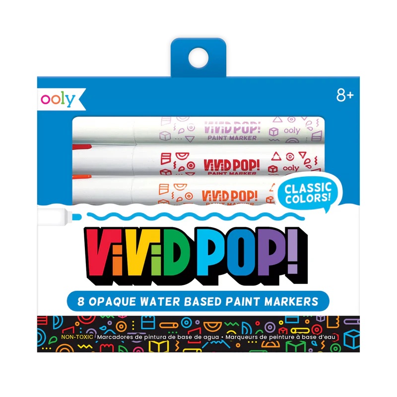 Vivid Pop! Water Based Paint Markers (set of 8)