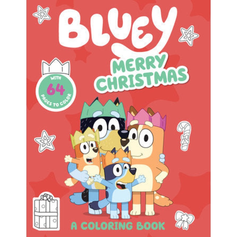 Bluey Merry Christmas Colouring Book