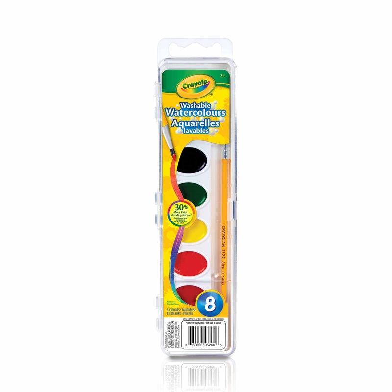 Crayola 8 Washable Watercoloured Paint