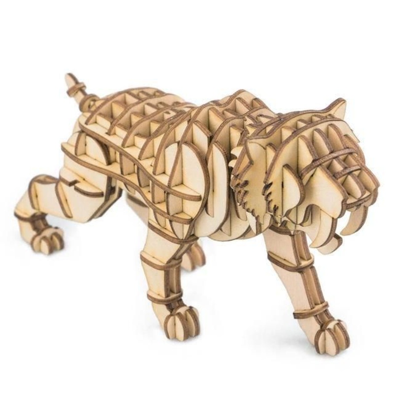 Saber Toothed Tiger  3D Wooden Puzzle