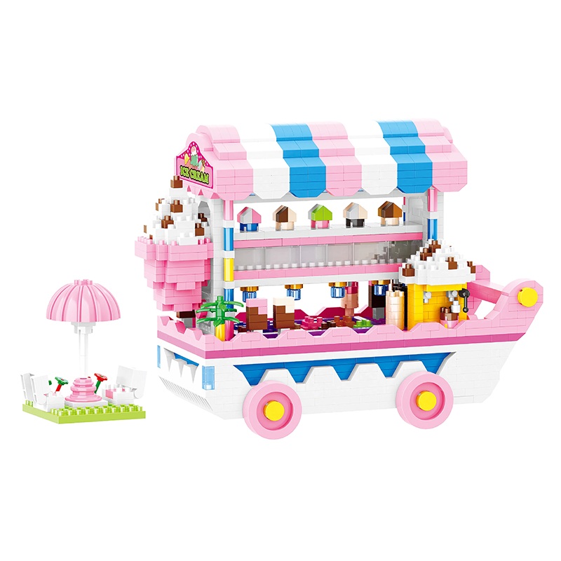 Pink Ice Cream Cart