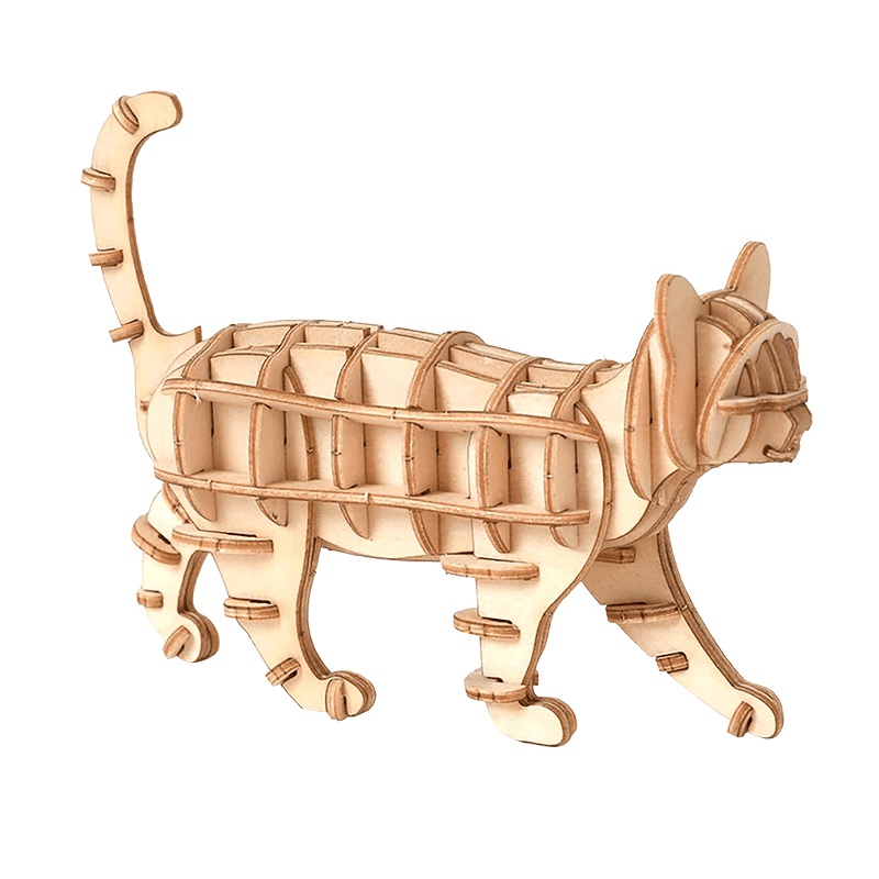 Wooden Cat Puzzle