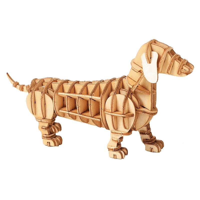 Wooden Dachshund Puzzle