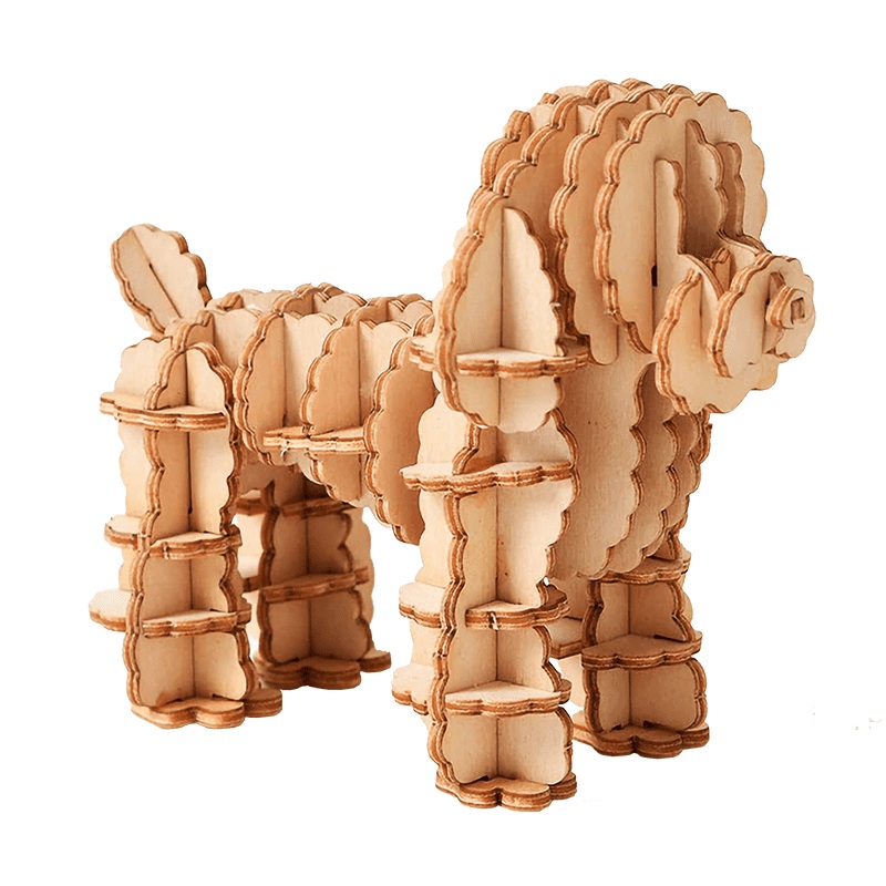 Wooden Poodle Puzzle