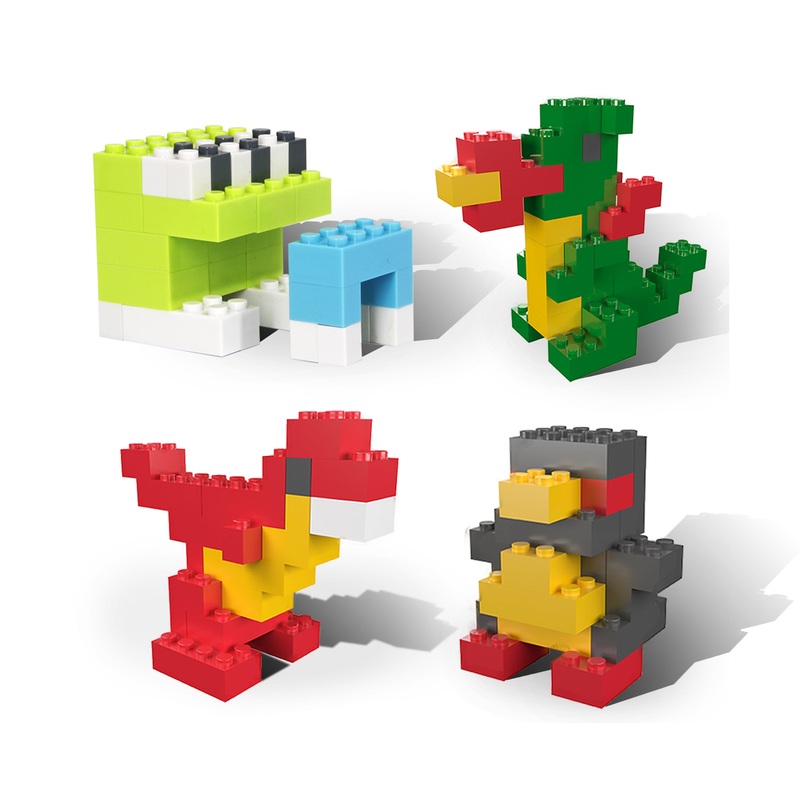 1,250 Piece Brick Block Building Set