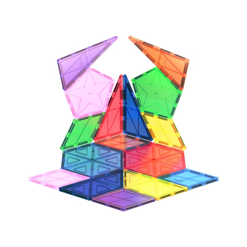 16 Piece Geometry Magnetic Building Block Set