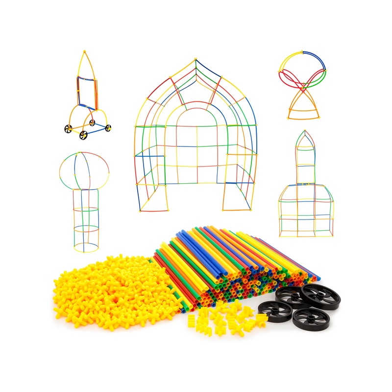 600pc Straw Building Set PTS600