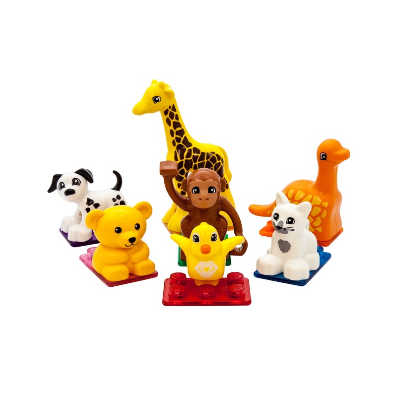 Animal Character Magnetic Tile Toy Set