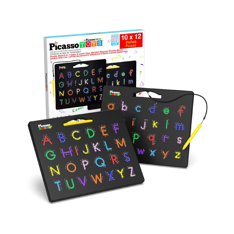 Double-Sided Magnetic Drawing Board 12x10 Upper Lower Case