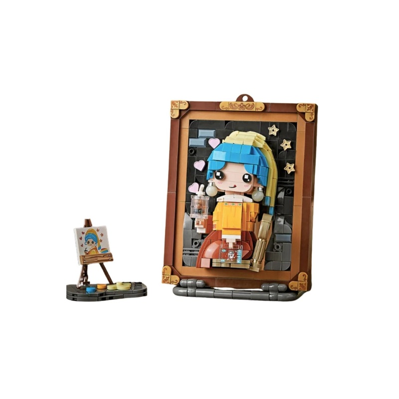 Girl with Pearl earrings 3D painting