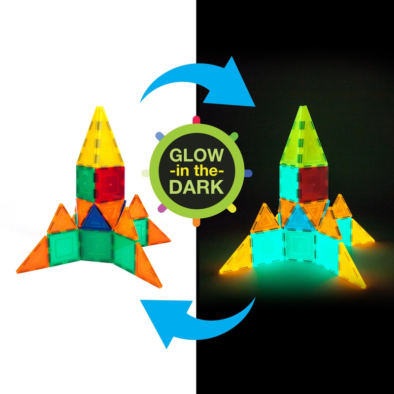 Glow-in-the-Dark Magnetic Tiles