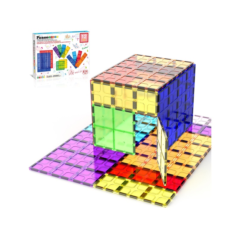 Large Connected Magnetic Tiles