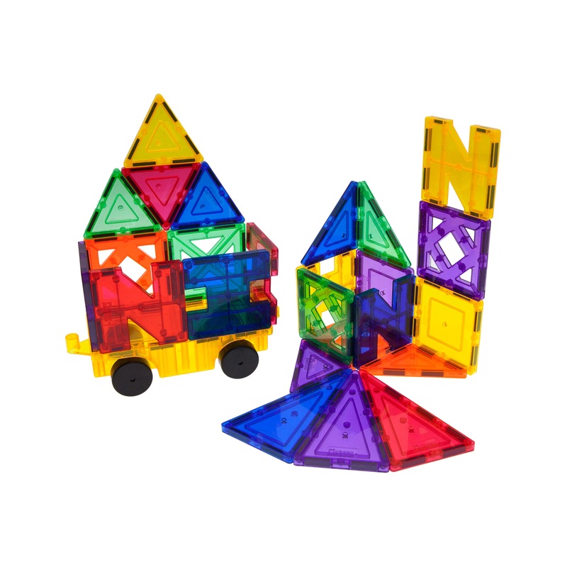 Magnet Tile Car Base Stack-n-Build Set - 26 Pieces