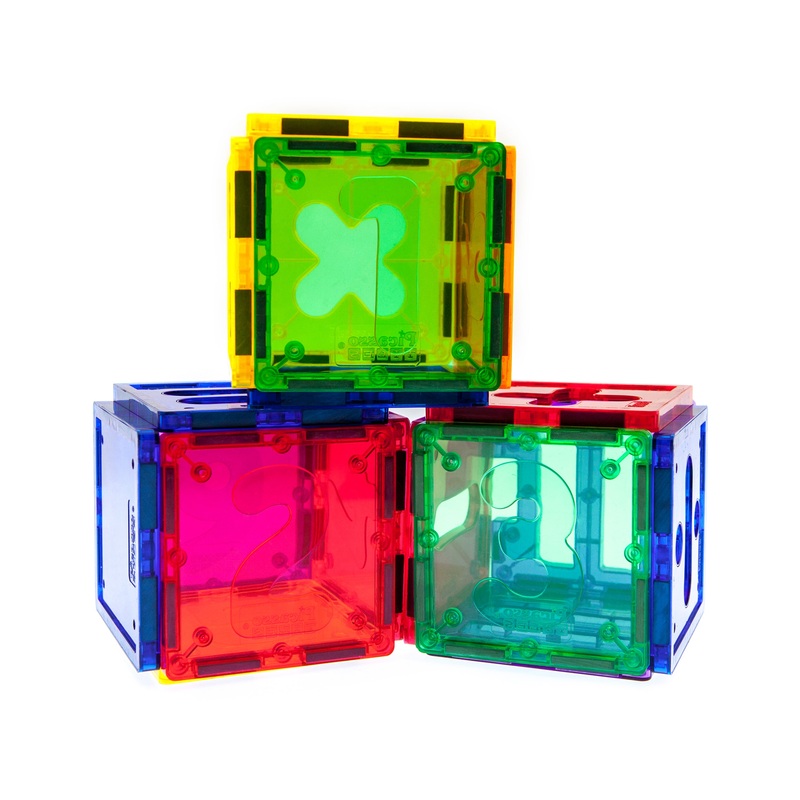 Magnetic Building Block Numbers Math Set