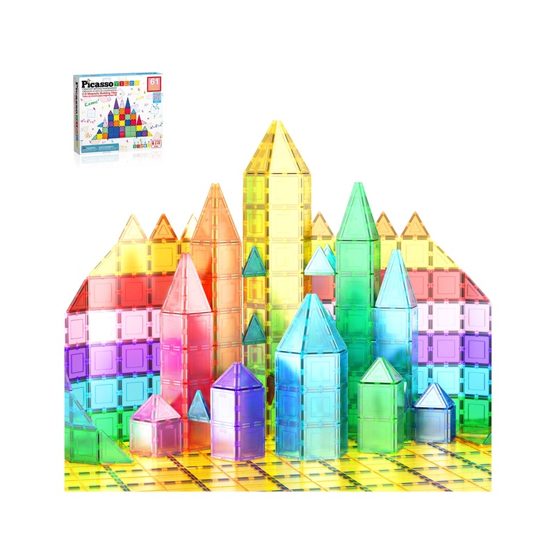 Magnetic Tile Classic 61pc Building Set
