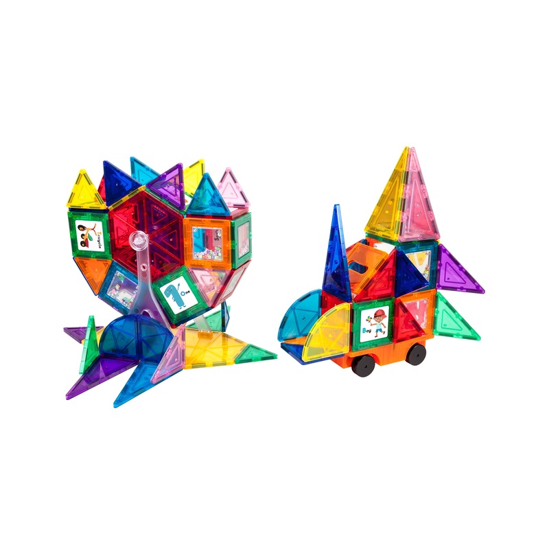Magnetic Tile Master Builder with Creative Elements