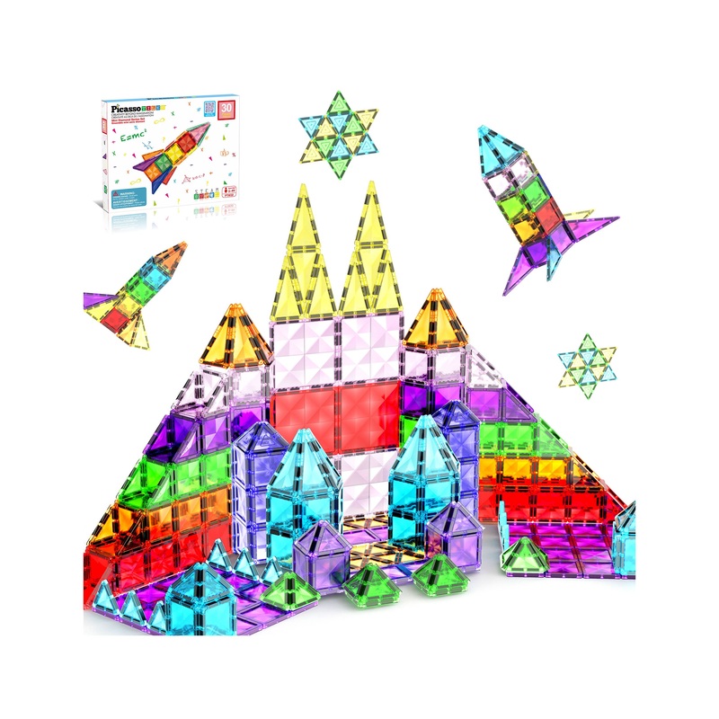 Travel Size Rocket Magnetic Playset