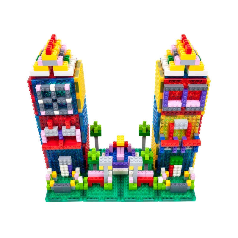 1016 Piece Magnetic Brick and Tile Building Set