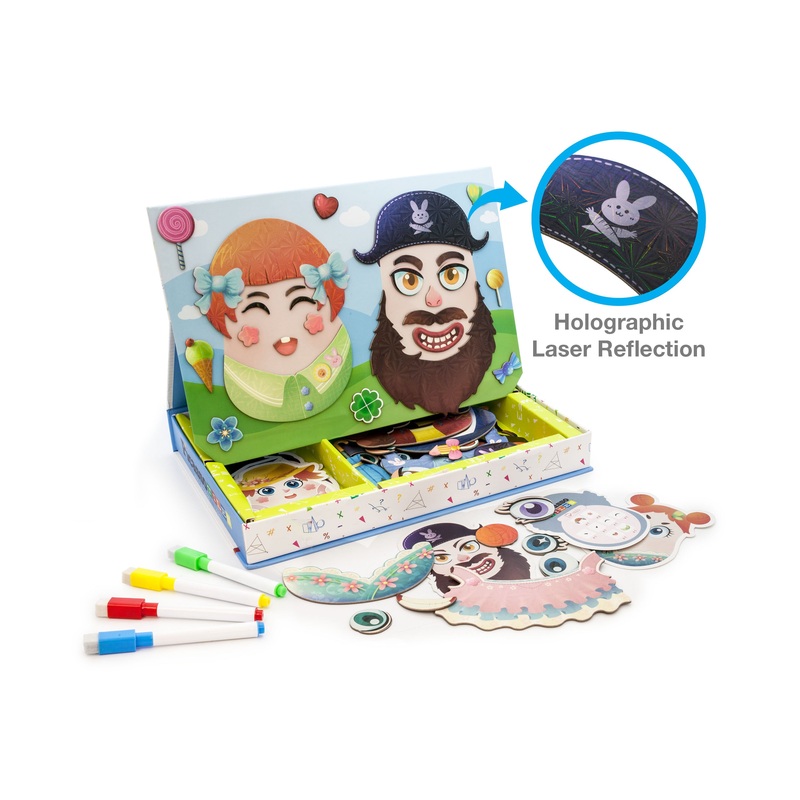 102 Piece Magnetic Puzzle Faceboard Game Board Activity Book PTD01