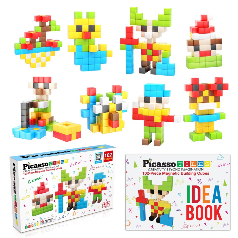 102pc Mini Pixel Puzzle Cube Set
