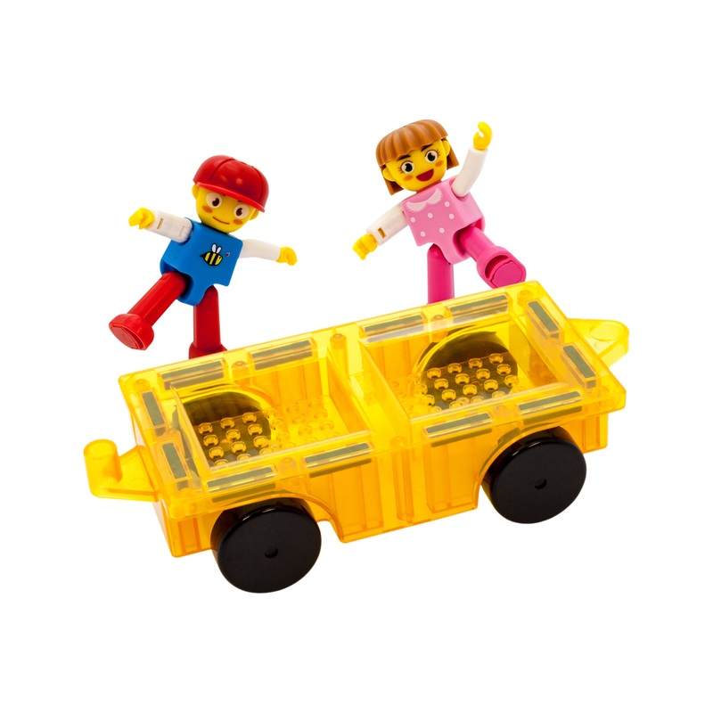 2 Action Figures with Transformable Car to Truck