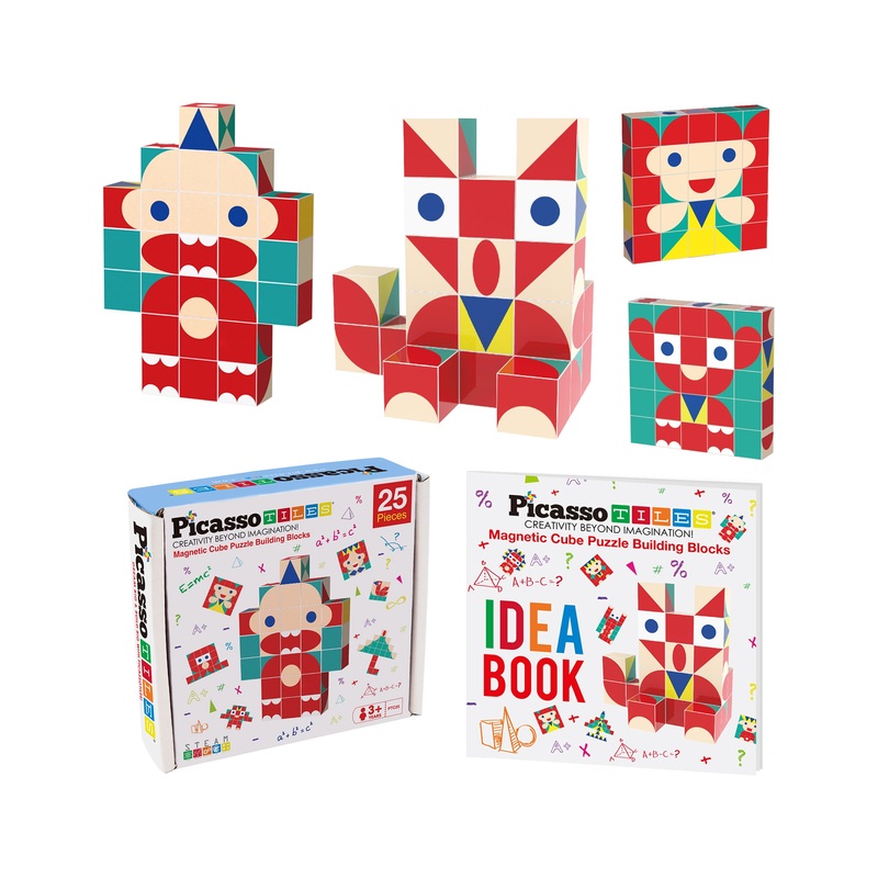 25 Piece Infinite Magnetic Puzzle Mix & Match Toy Set