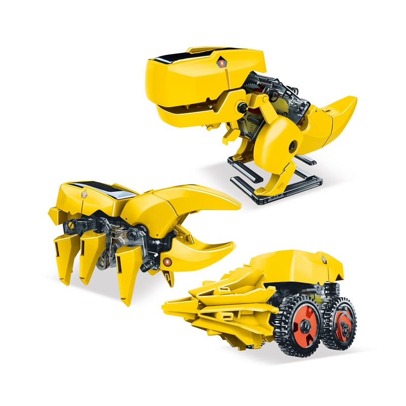 3-in-1 Solar Powered Dinosaur Robot Science Kit