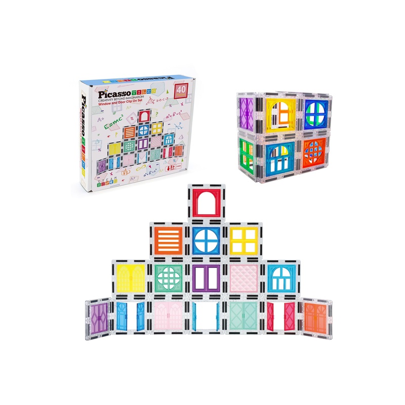 40pc Window and Door Magnetic Clip On Toy Set