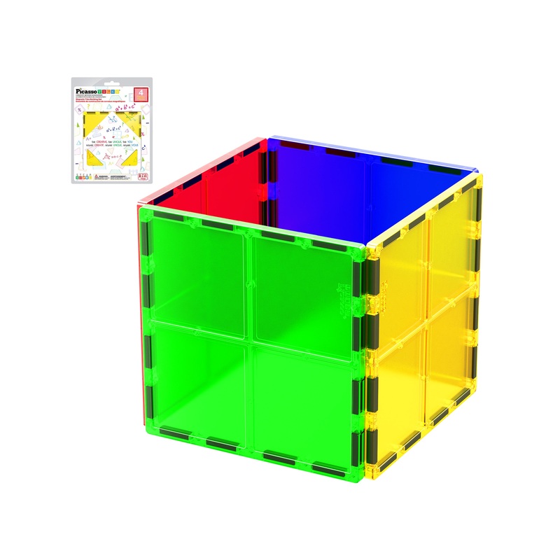 4pc Large Square Magnet Tiles Expansion Pack