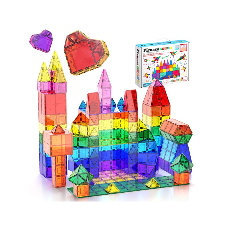 60 Piece Classic Magnetic Tiles
