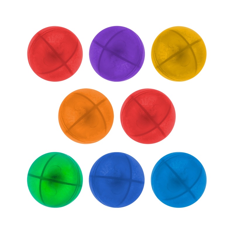 8pc Marbles for Track Run Building Blocks