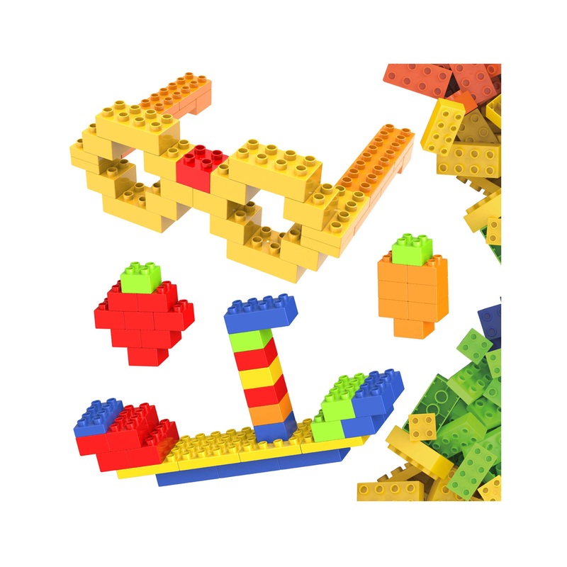 Large Colorful Building Brick Block Kit