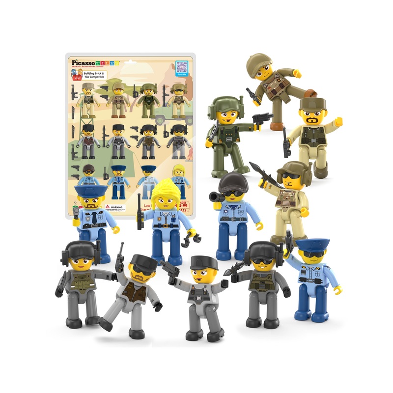 Law Enforcement & Military Character Figure Set
