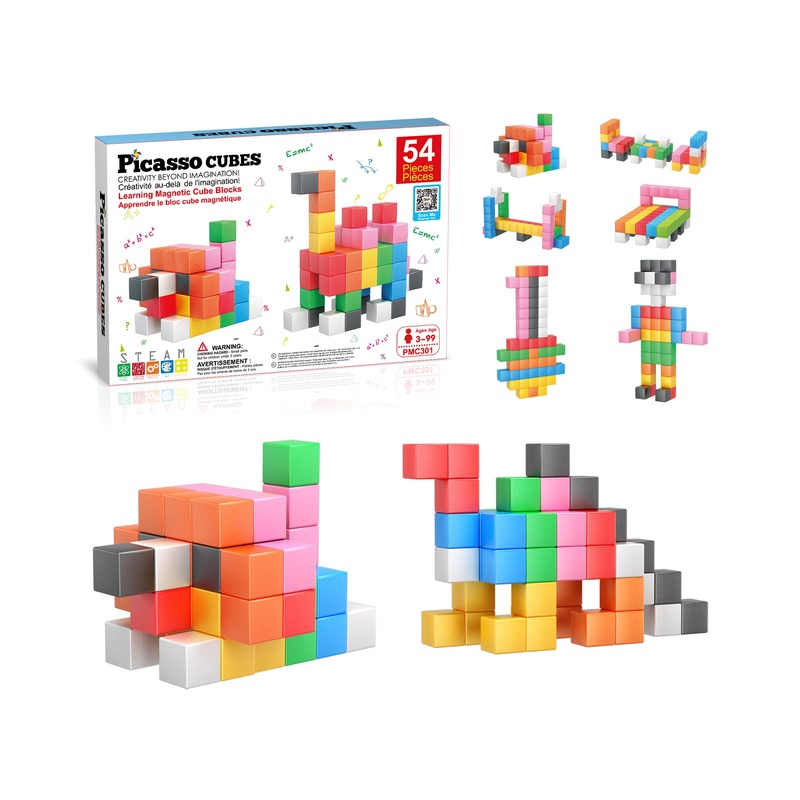 Magnet Cube Building Blocks 54 Pieces 1.2 3CM Set