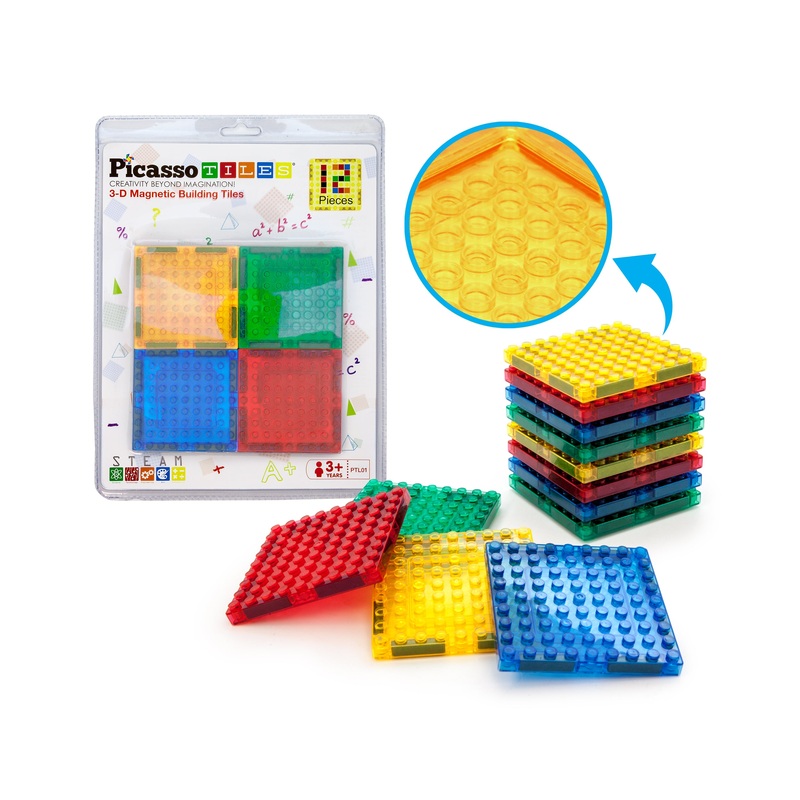 Magnetic Brick Blocks Toy Tile Combo Pack