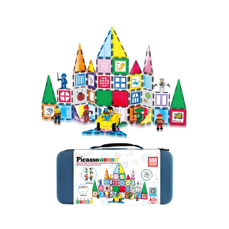 Magnetic Builders Set - 100 Pieces