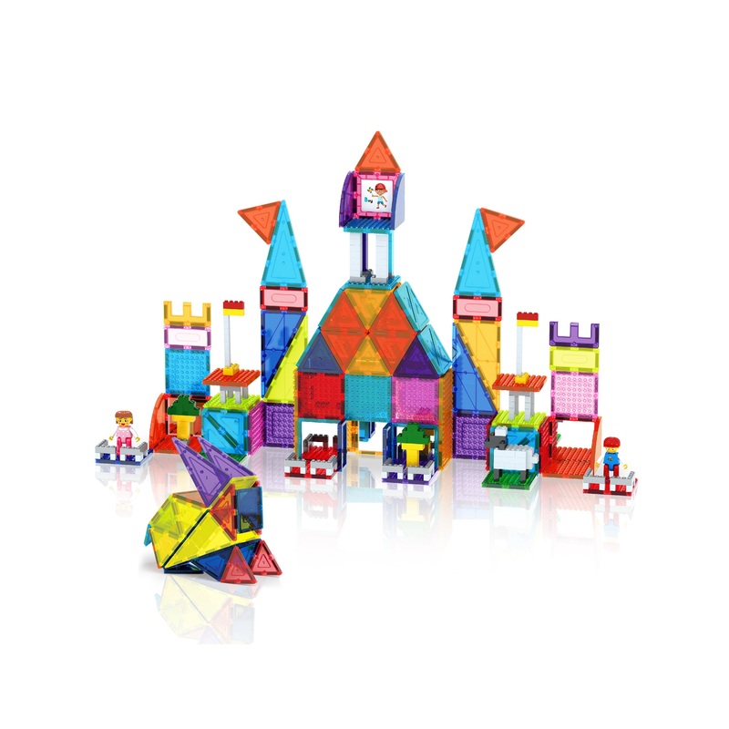 Magnetic Tile Brick Block Toy Creative Combo Set
