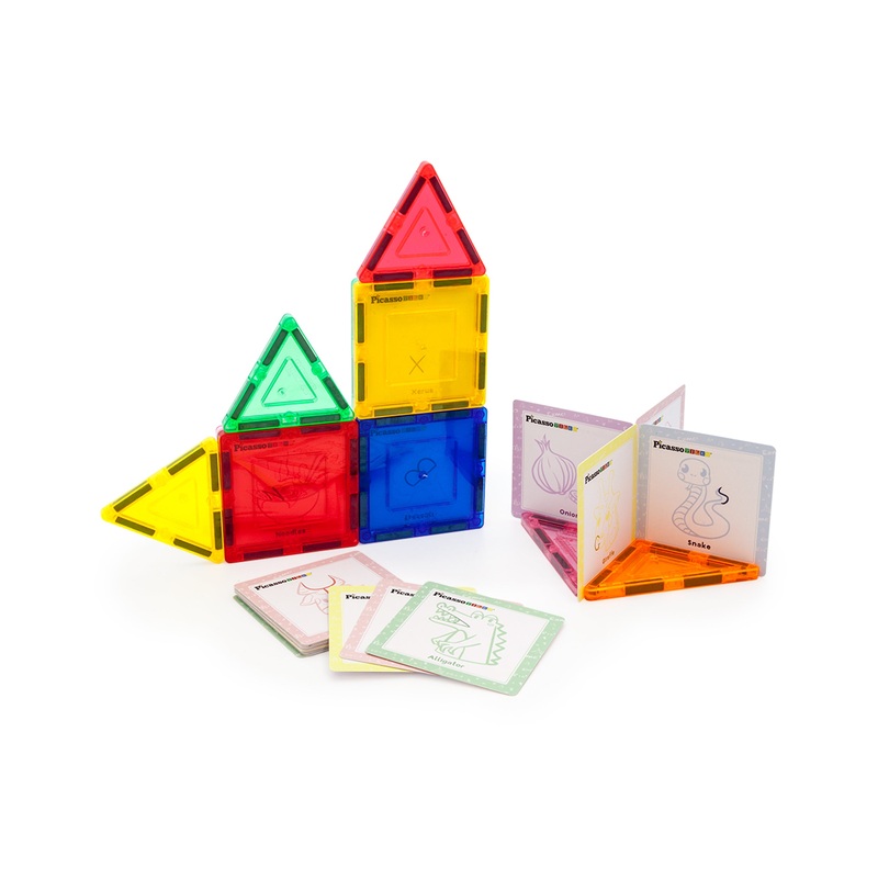 Magnetic Tile Hidden Letter Game: Discover and Decode