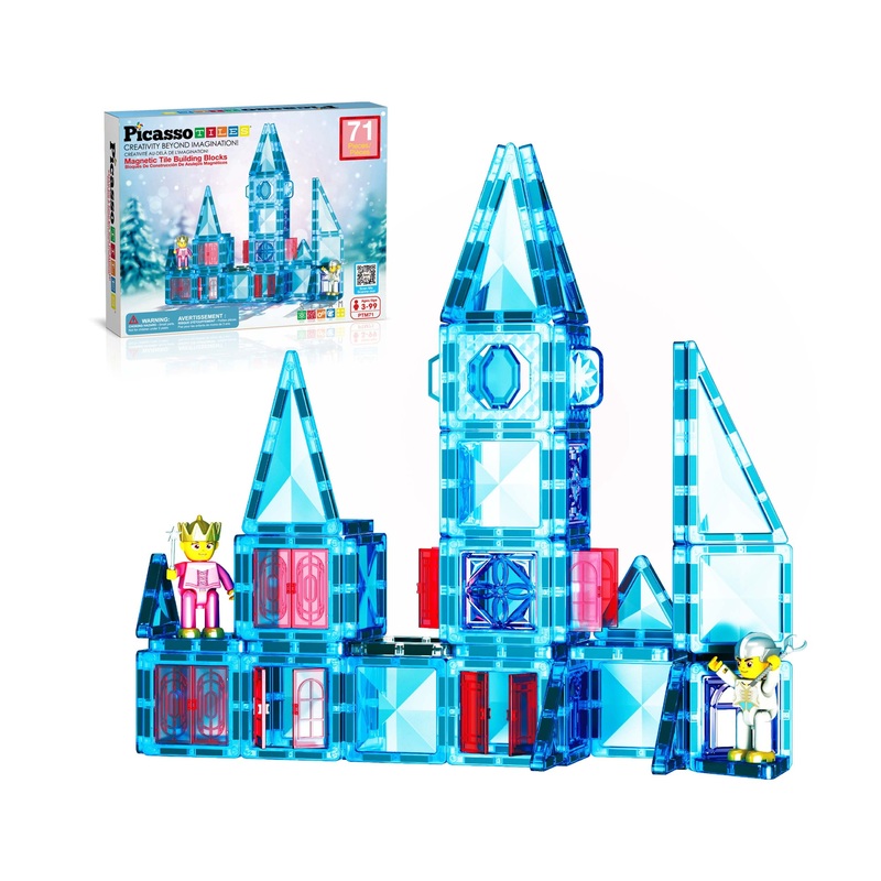 Travel Sized Winter Ice Magnetic Tile Playset
