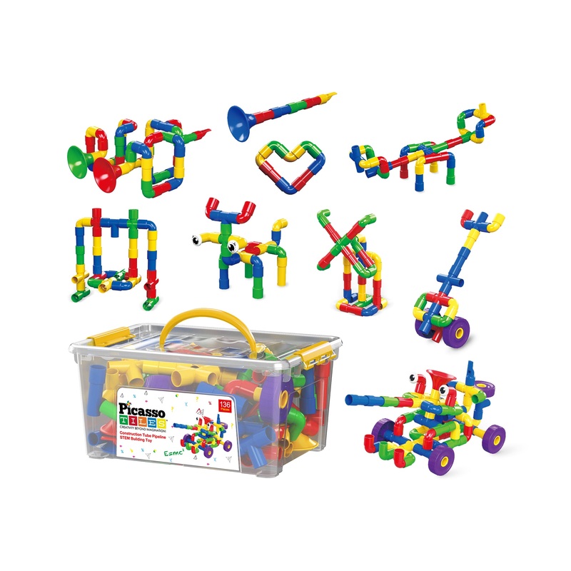 Tube Building Block w/Musical Kit Pipes Puzzle Toy Set