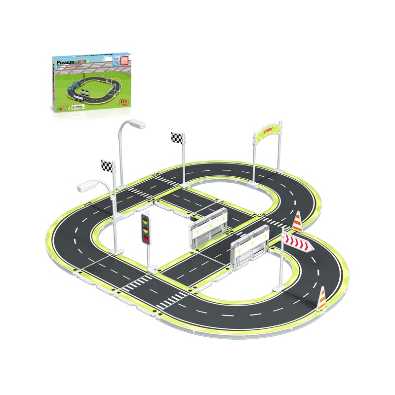 Magnet Racetrack Building Toy Set with Accessories