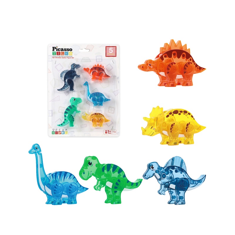 Magnet Tile Dinosaur Mix & Match Character Prehistoric Friends