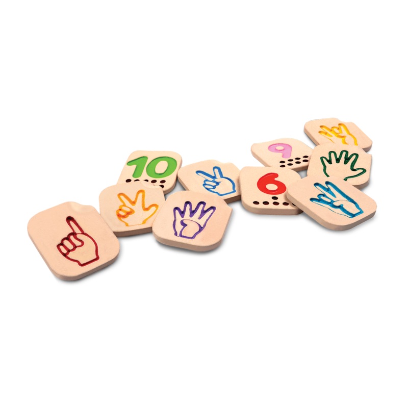 Plan Toys Hand Sign Numbers 1 - 10
