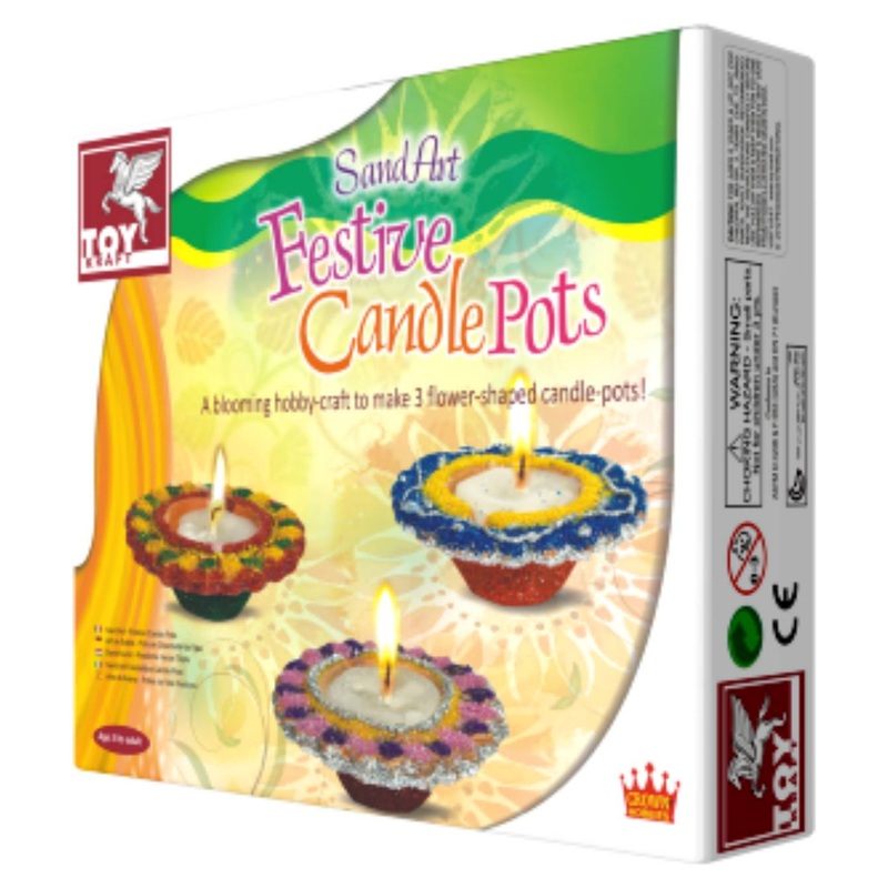 SAND ART FESTIVE CANDLE PORT