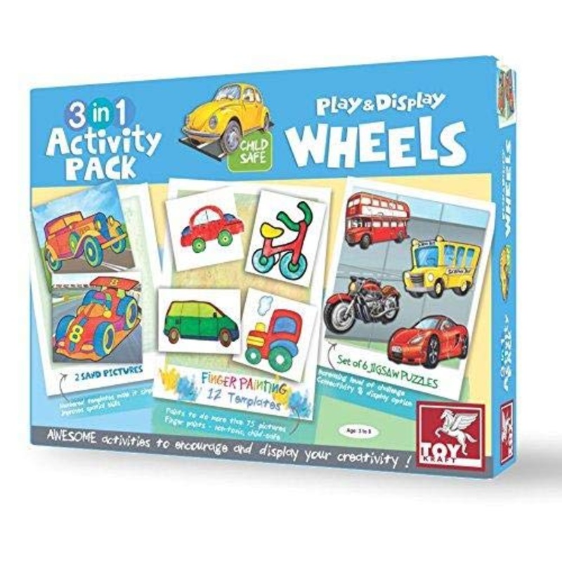 3 In 1 Activity Pack - Wheels